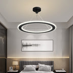 Lustre circulaire moderne et élégant, conçu pour compléter les chambres ou les bureaux