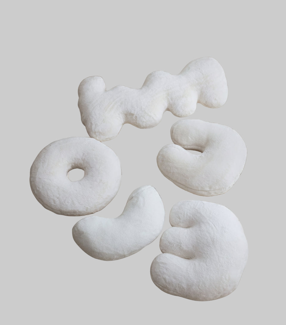 Coussin de chevet en velours de lapin style nordique