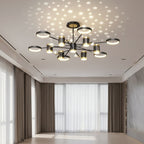 Ensemble de lustres étoiles nordiques de luxe léger