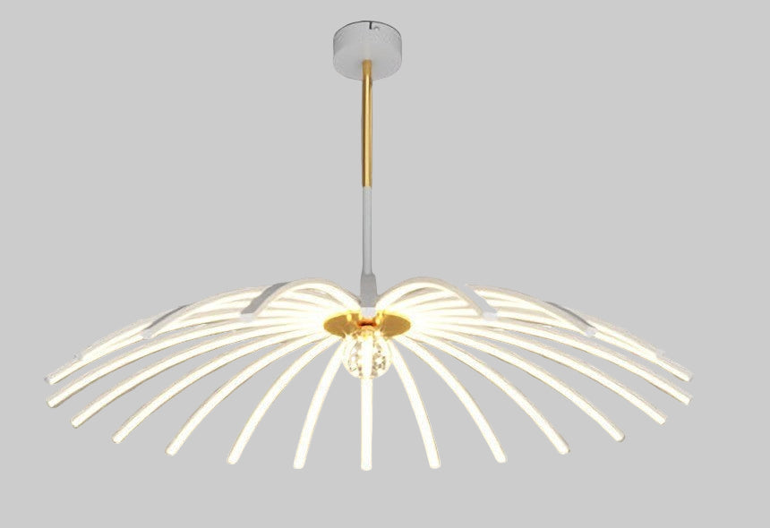 Plafonnier LED en fer forgé pour salle à manger ou chambre.