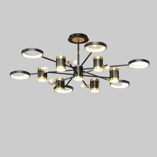 Ensemble de lustres étoiles nordiques de luxe léger