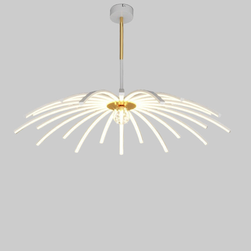 Plafonnier LED en fer forgé pour salle à manger ou chambre.