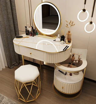 Coiffeuse Minimaliste en Fer - Mode Nordique