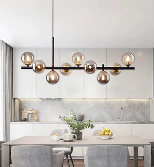 Lustre Contemporain en Or - Élégance Moderne