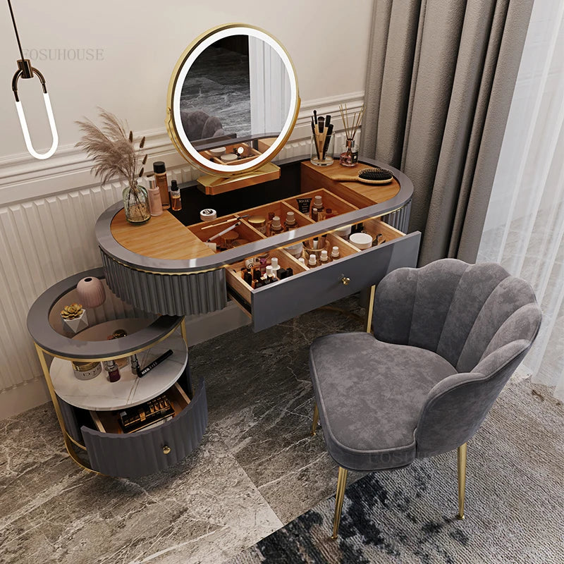 Coiffeuse Minimaliste en Fer - Mode Nordique