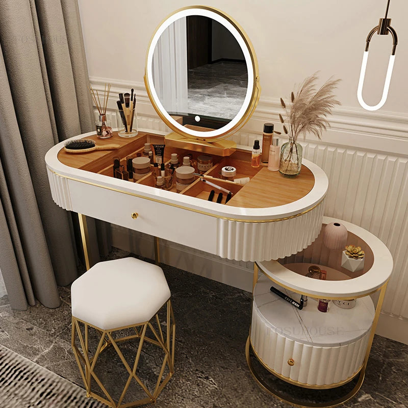 Coiffeuse Minimaliste en Fer - Mode Nordique