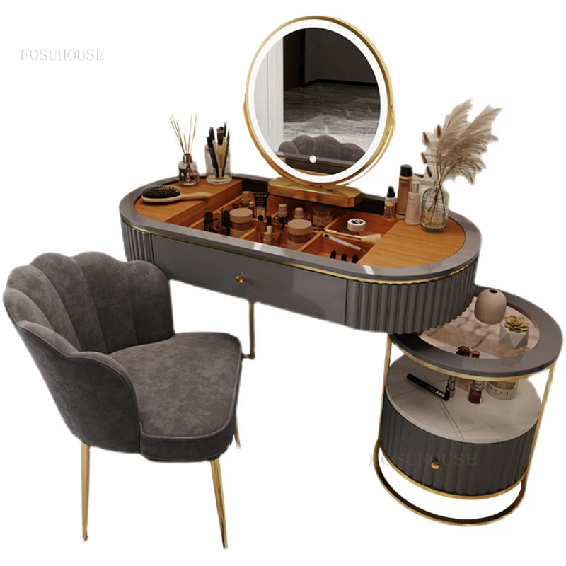 Coiffeuse Minimaliste en Fer - Mode Nordique