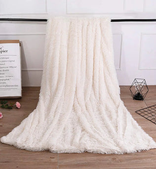 Couverture d'Hiver en Peluche à Deux Couches - Chaude et Confortable