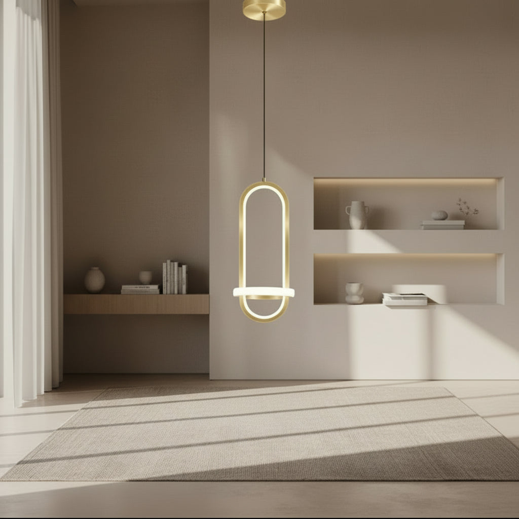 Lustre de chevet LED moderne et minimaliste pour chambre avec design créatif d'inspiration nordique